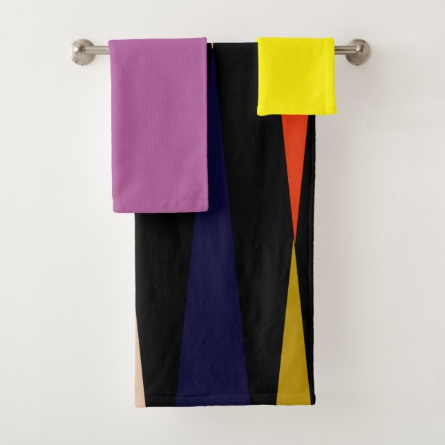 Ensemble de serviettes de bain pointeurs (En situation)