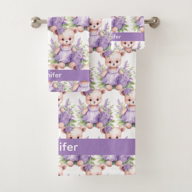 Ensemble de serviettes de bain pour bébé et tout-p (En situation)