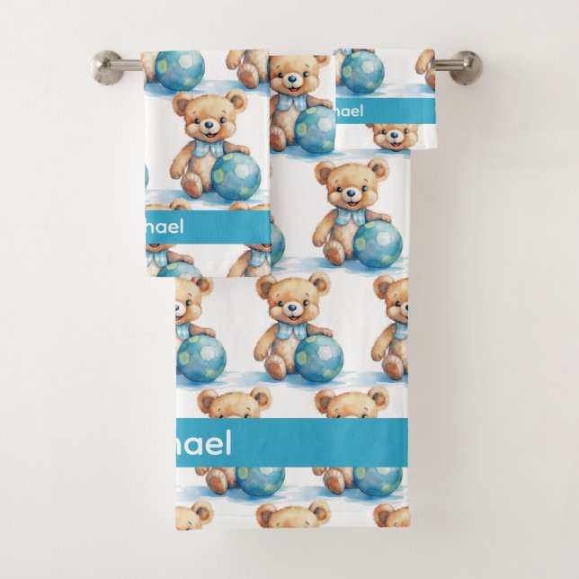 Ensemble de serviettes de bain pour bébé et tout-p (En situation)
