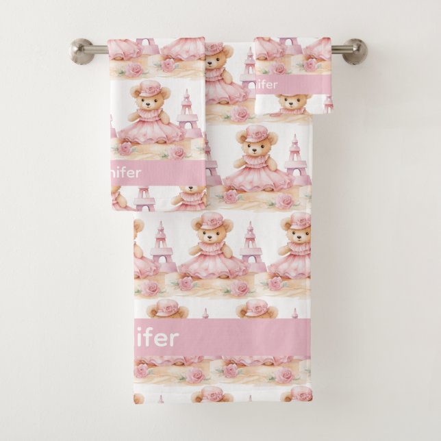 Ensemble de serviettes de bain pour bébé et tout-p (En situation)