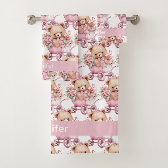 Ensemble de serviettes de bain pour bébé et tout-p (En situation)