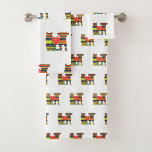 Ensemble de serviettes de bain pour chien et chat