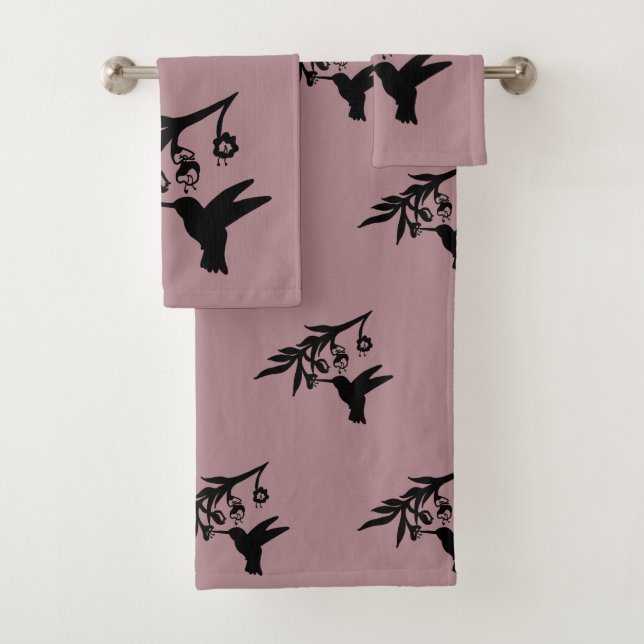 Ensemble de serviettes de bain pour colibri et fle (En situation)