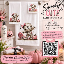 Ensemble de serviettes de bain pour Halloween Fill
