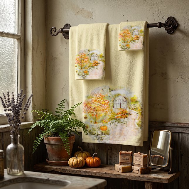 ensemble de serviettes de bain pour jardin d'autom (Créateur téléchargé)