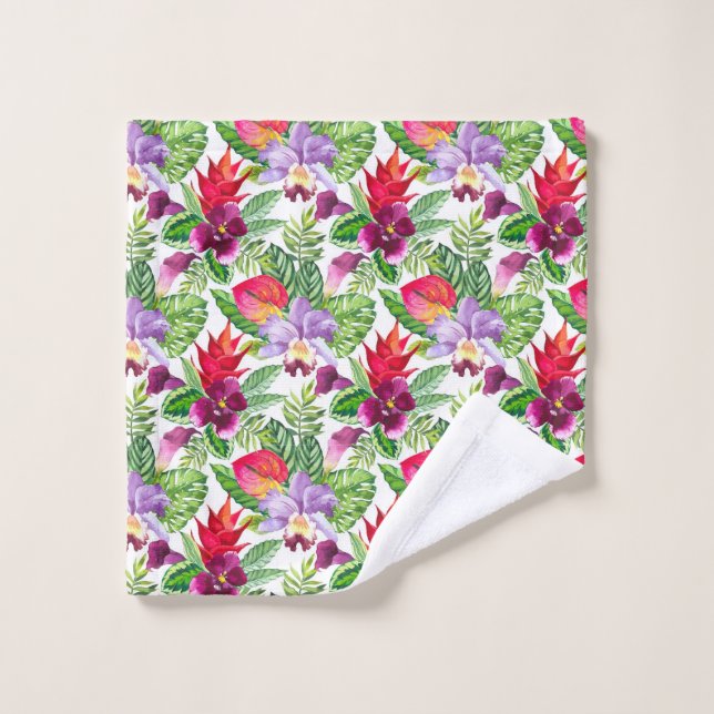 Ensemble de serviettes de bain pour orchidées hawa (Gant de toilette)