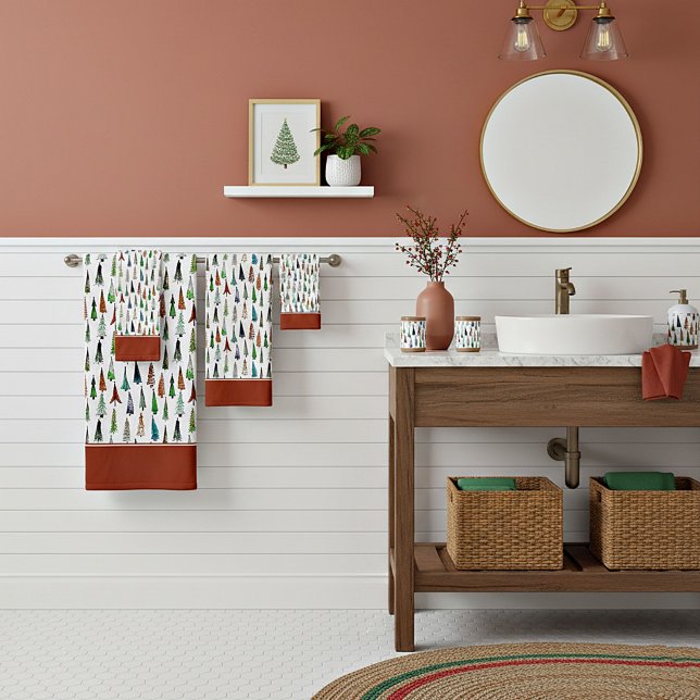 Ensemble de serviettes de bain pour sapins de Noël (Créateur téléchargé)