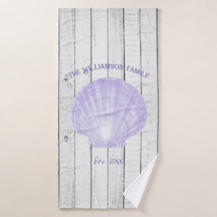 Ensemble de serviettes de bain pourpre Vintage en