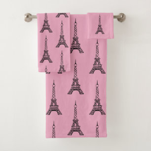 Ensemble de serviettes de bain Pretty Paris Tour E