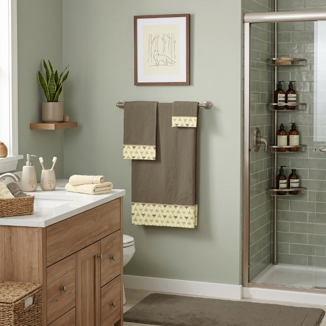 Ensemble de serviettes de bain Renards (Créateur téléchargé)