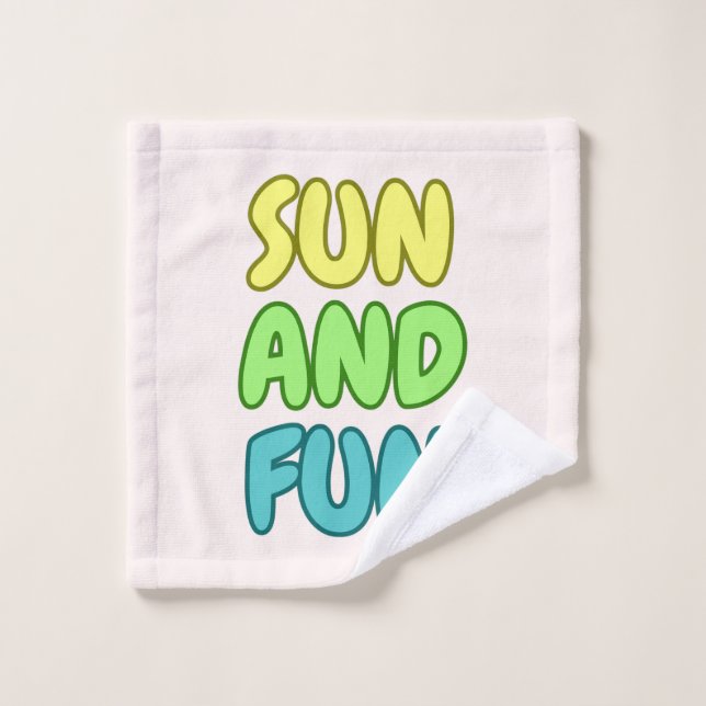 Ensemble de serviettes de bain Soleil et Plaisir (Gant de toilette)