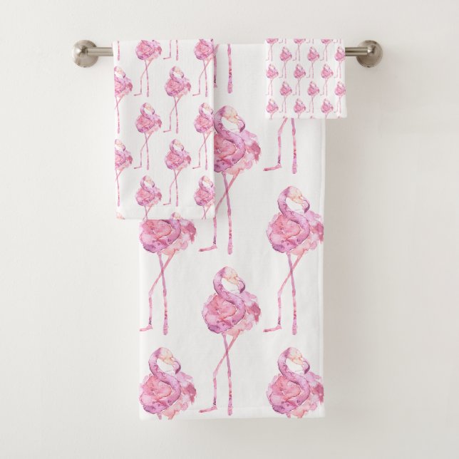 Ensemble de serviettes de bain Tender Flamingo Ser (En situation)