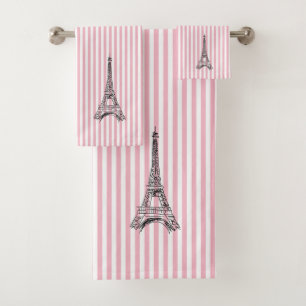 Ensemble de serviettes de bain Tour Eiffel
