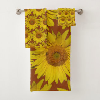 Ensemble de serviettes de bain - Tournesol Mosaïqu