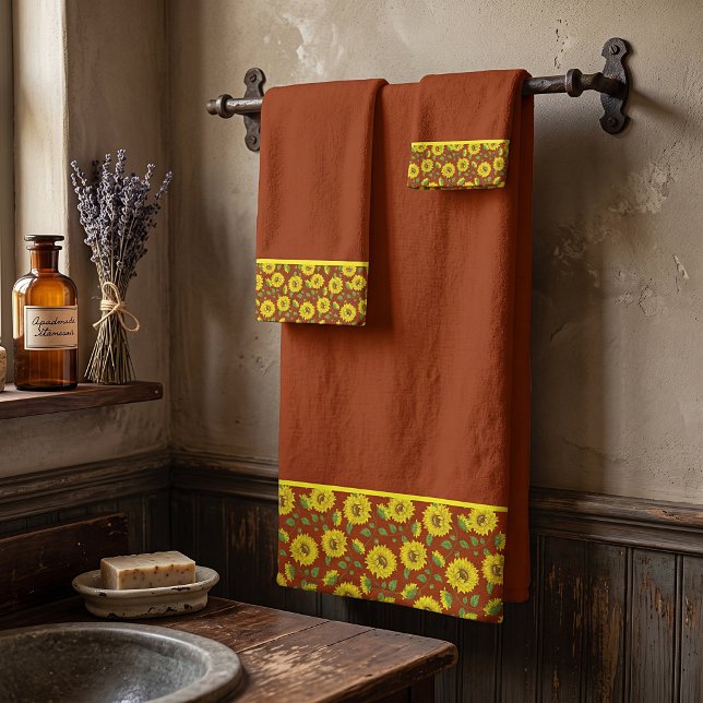 Ensemble de serviettes de bain Tournesols (Créateur téléchargé)