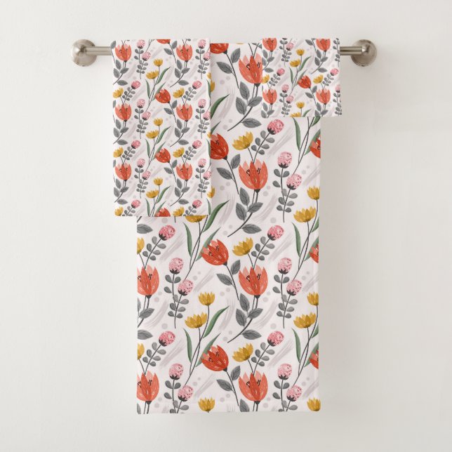 Ensemble de serviettes de bain Tulips Tirées à la  (En situation)