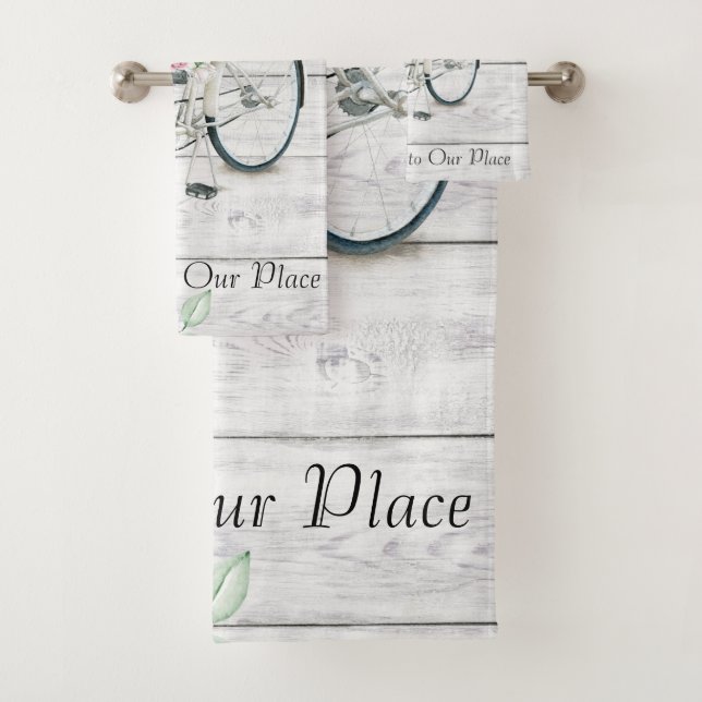 Ensemble de serviettes de bain Welcome Spring Vélo (En situation)