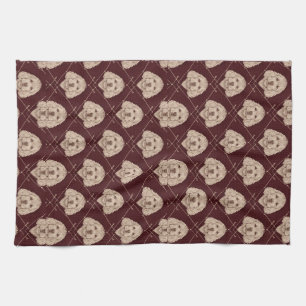 Ensemble de serviettes de cuisine Cockapoo à motif