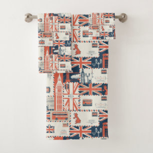 Ensemble de serviettes de la Poste de Londres