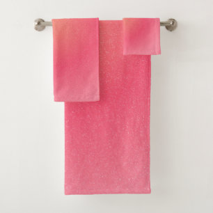 Ensemble De Serviettes De Luxe Rose Vive