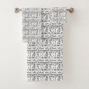 Ensemble de serviettes de Motifs musicales