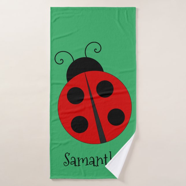 Ensemble de serviettes de plage de Ladybug (Serviette de bain)
