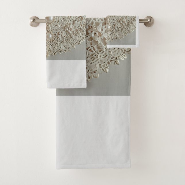 Ensemble de serviettes de salle de bain (En situation)