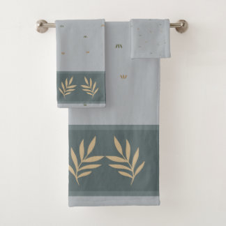 Ensemble de serviettes de salle de bain à bordure