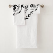 Ensemble de serviettes de salle de bain Automne