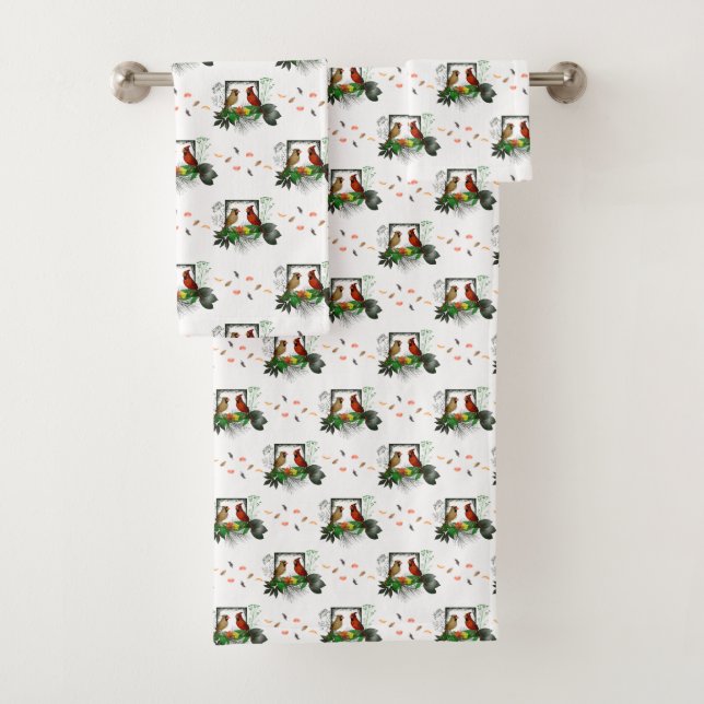 Ensemble de serviettes de salle de bain Cardinals  (En situation)
