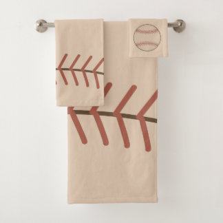 Ensemble de serviettes de salle de bain de basebal