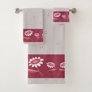 Ensemble de serviettes de salle de bain florales r