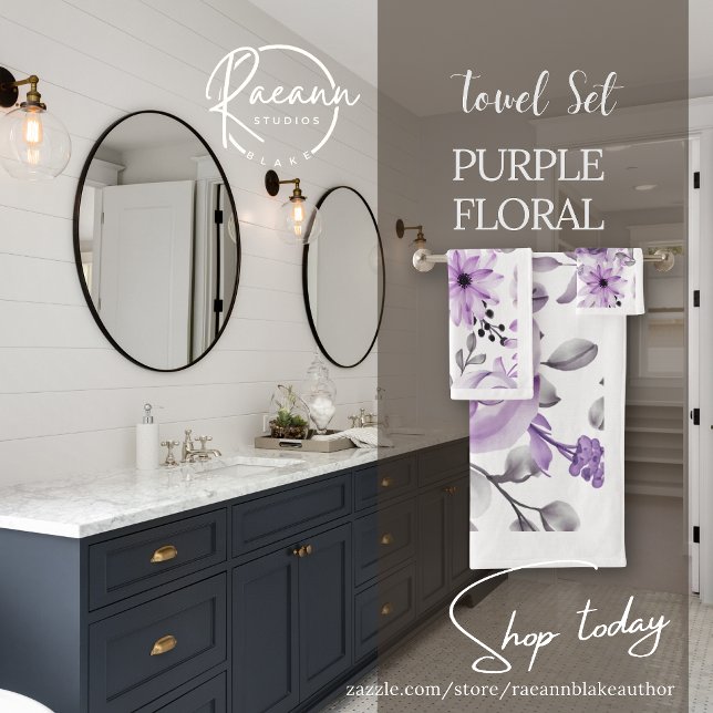 Ensemble de serviettes de salle de bain florales v (Créateur téléchargé)