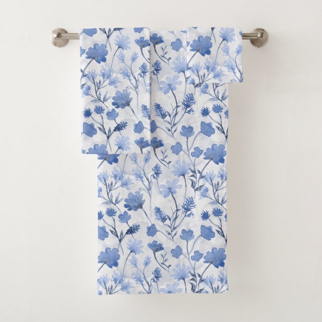 Ensemble de serviettes de salle de bain Joyful Flo (En situation)