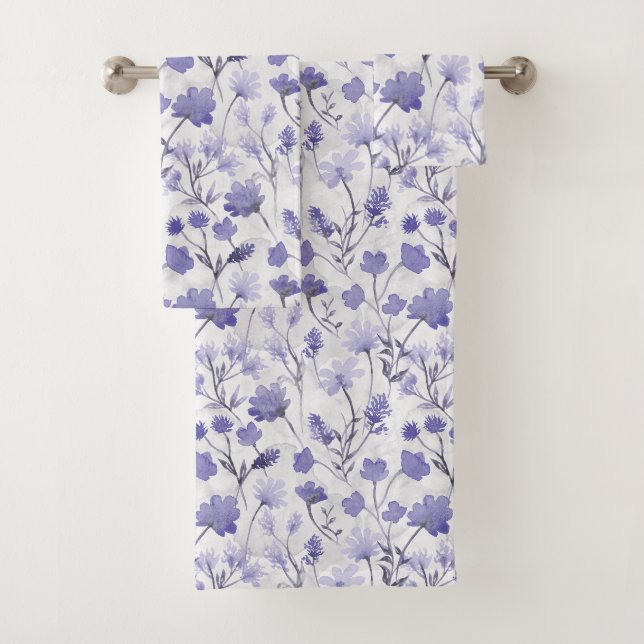 Ensemble de serviettes de salle de bain Joyful Flo (En situation)