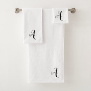 Ensemble de serviettes de salle de bain Monogram