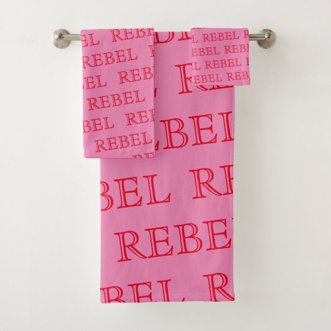 Ensemble de serviettes de salle de bain - REBEL (En situation)