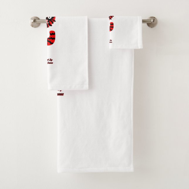 Ensemble De Serviettes De Salle De Bains I Fuzzy U (En situation)