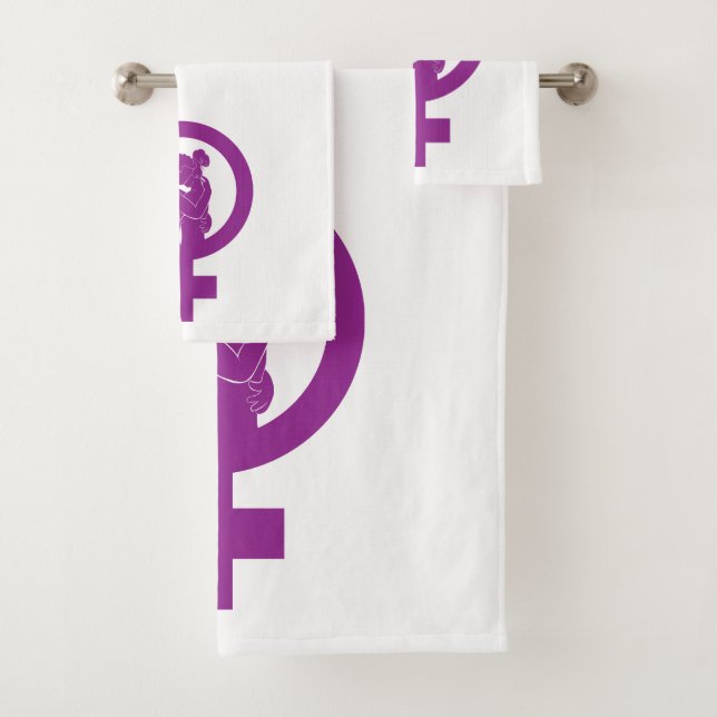 Ensemble de serviettes de toilette (En situation)