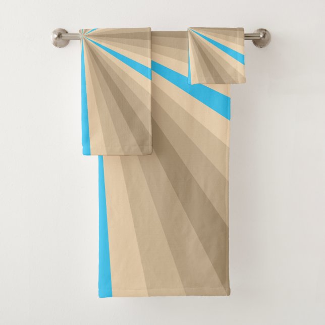 Ensemble de serviettes de toilette Eté Illusion (En situation)