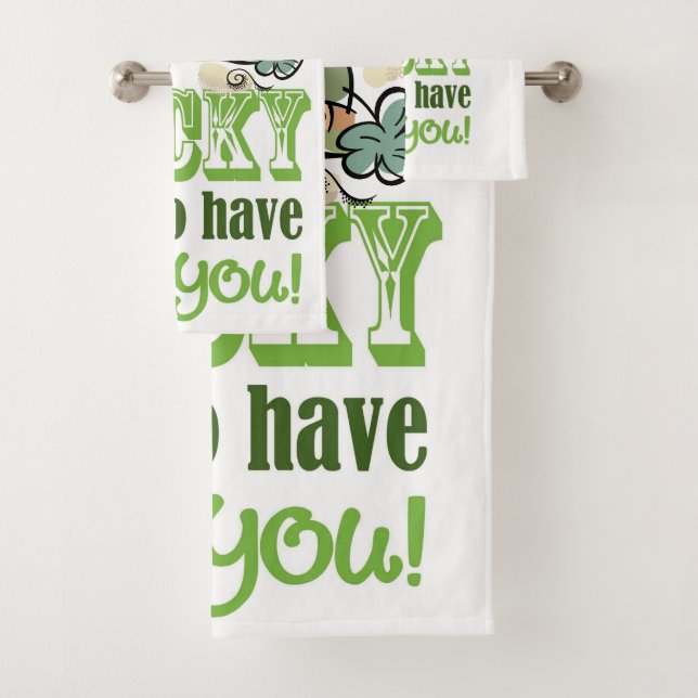 Ensemble de serviettes de toilette St. Patrick's D (En situation)