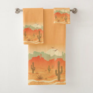 Ensemble de serviettes Desert Cactus Southwest Des