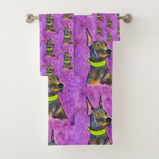 Ensemble de serviettes Doberman