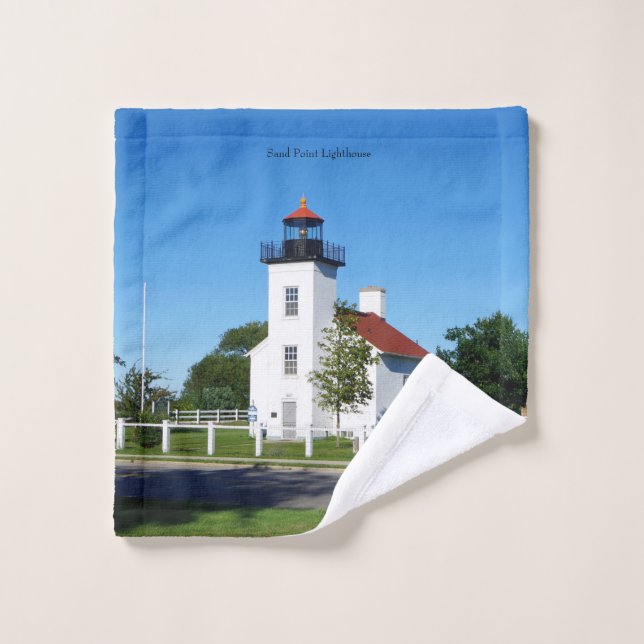 Ensemble de serviettes du phare de Sand Point (Gant de toilette)