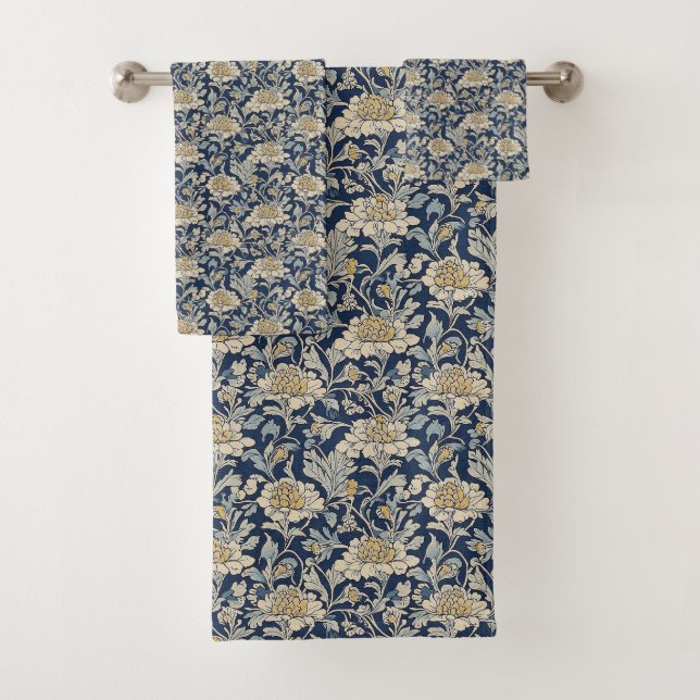 Ensemble de serviettes florales victoriennes - Ind (En situation)