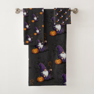 Ensemble de serviettes Gnome Halloween