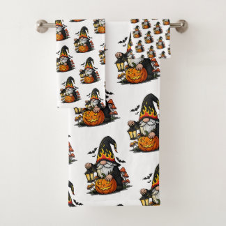Ensemble de serviettes Gnome Halloween