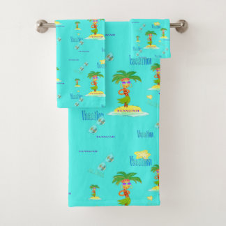 Ensemble de serviettes Hula Palm (motif de vacance
