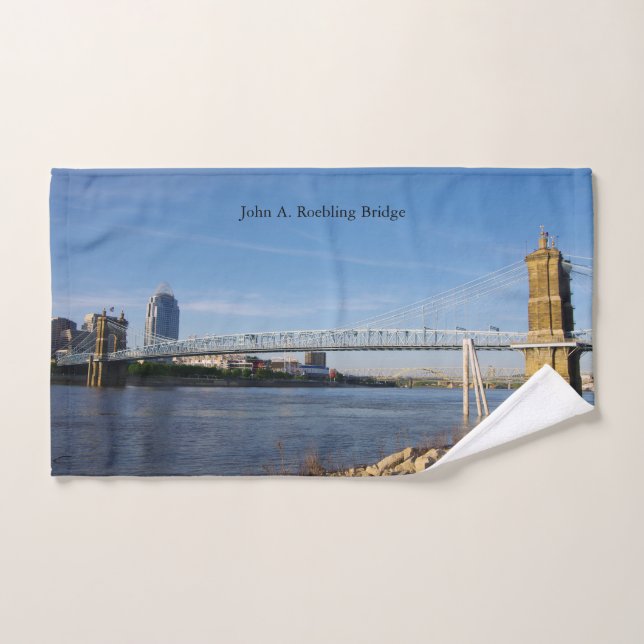Ensemble de serviettes John A. Roebling Bridge (Serviette à main)