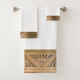 Ensemble de serviettes Motif en laiton antique